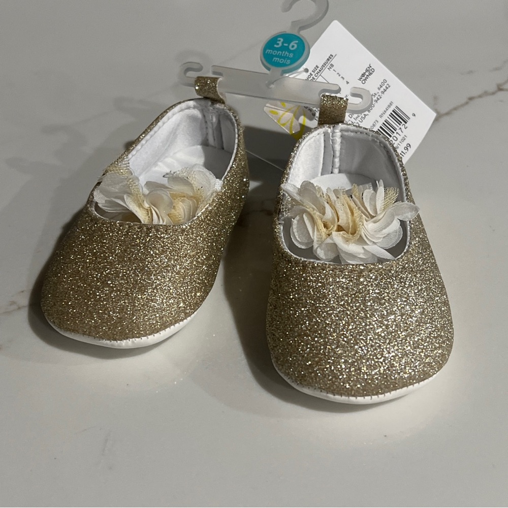 Goldbug Baby Gold Shoes 3-6 Months